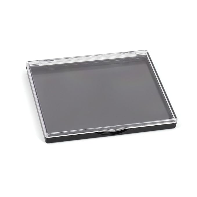 Magnetic Makeup Palette with Clear Top, 5 Pack Empty Eyeshadow Palettes depots Travel Storage Box for DIY Cosmetics Bronzer Highlights Powder (Small Palette - 4.8" x 4")