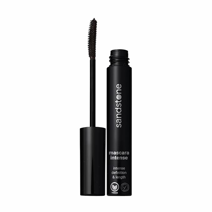Hypoallergenic Mascara Sensitive Eyes - Smudge-Proof, Sweatproof and Lengthening with amazing separation of the lashes - Vegan and Non Toxic (Brown, 9 ml)