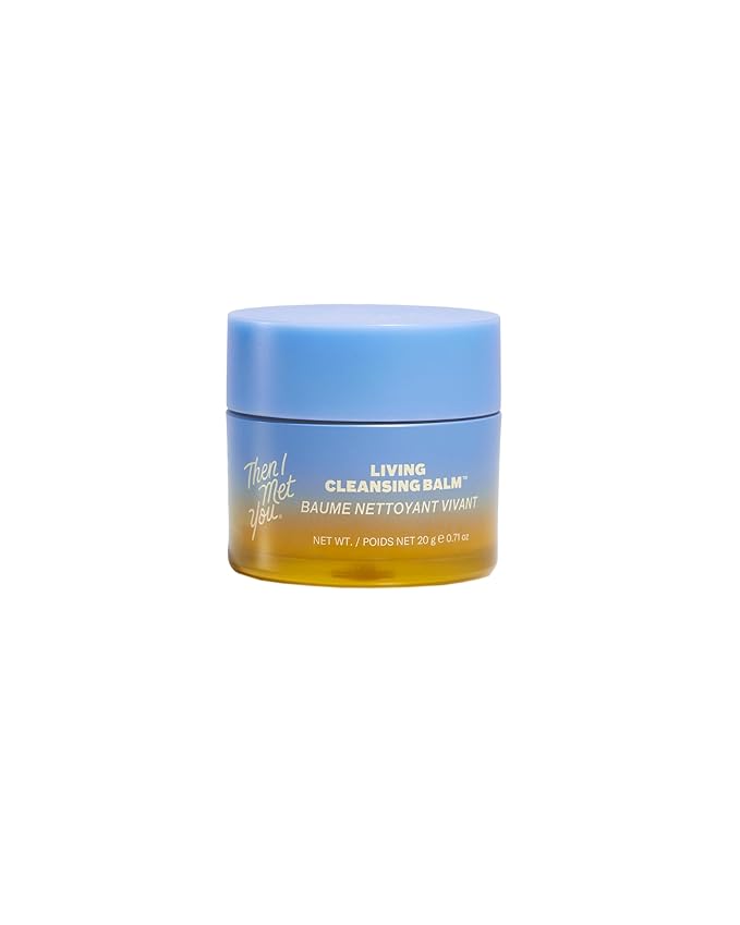Then I Met You Living Cleansing Balm, Melts Makeup & Sunscreen, Non-Stripping Zero Residue Oil Cleanser with Seaberry, Olive, Grape Seed Oils, Vit E & Persimmon, First-Step Clean Vegan Korean Skincare
