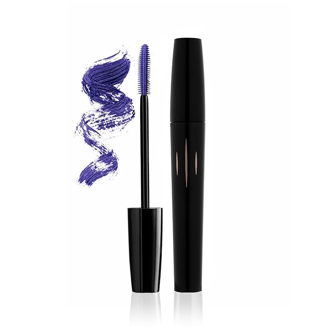 Radiant Professional Studio Perfect Mascara Volume and Length – Smudge-Proof, Cruelty Free, Lengthening Mascara with Silicone Brush & Natural Wax – Purple (03), 0.30 oz