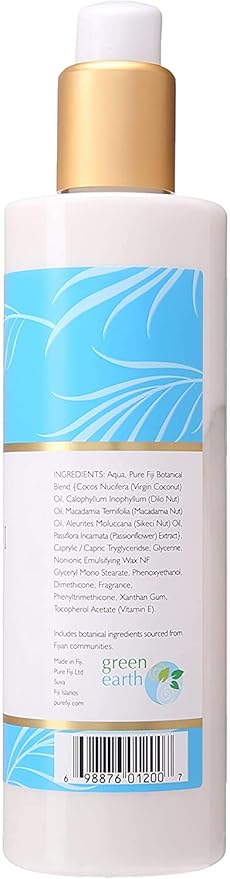 PURE FIJI Body Lotion Hydrating - Moisturizing Lotion for Dry Skin with Coconut Milk and Vitamin E, Organic Body Lotion For Women and Men, Coconut Scent, 12 oz