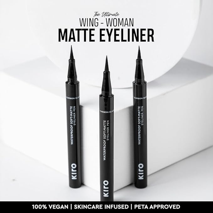 Waterproof Eyeliner Pen - Intense Black, Matte Finish - Lasts Up to 24 Hours - Tear, Sweat & Smudge Proof - 100% Vegan, 1.1 ml