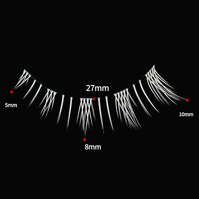Lower Eyelashes White Lashes Cosplay White False Eyelashes Bottom White Fake Eye Lashes Natural Halloween Costume Party Eye Lashes Tool Stage Performance (MQ16)