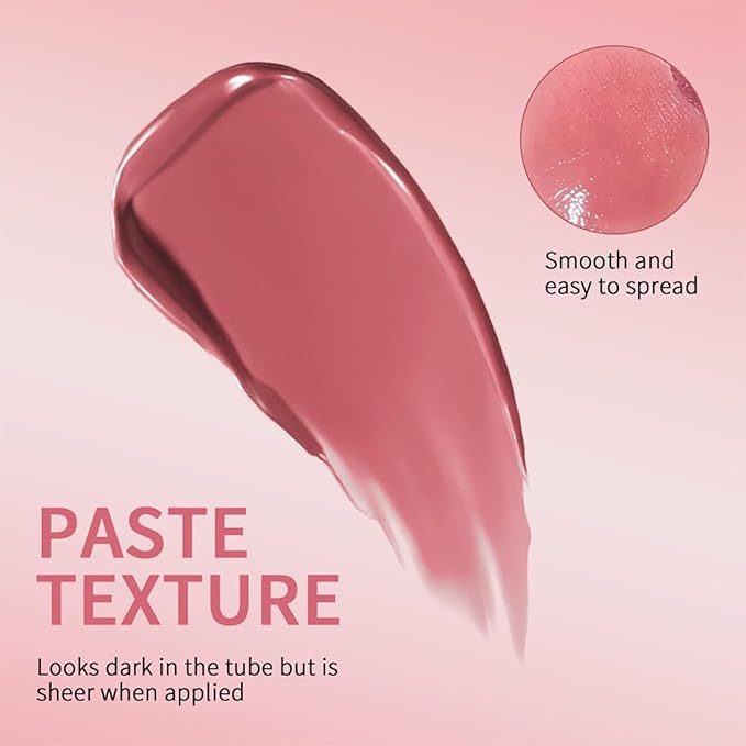Tinted Lipstick Hydrating Natural Glossy Lip Balm Honey Collection Lipstick Set, Pink and Dark Shades Long-lasting (Pink, 0.07oz)
