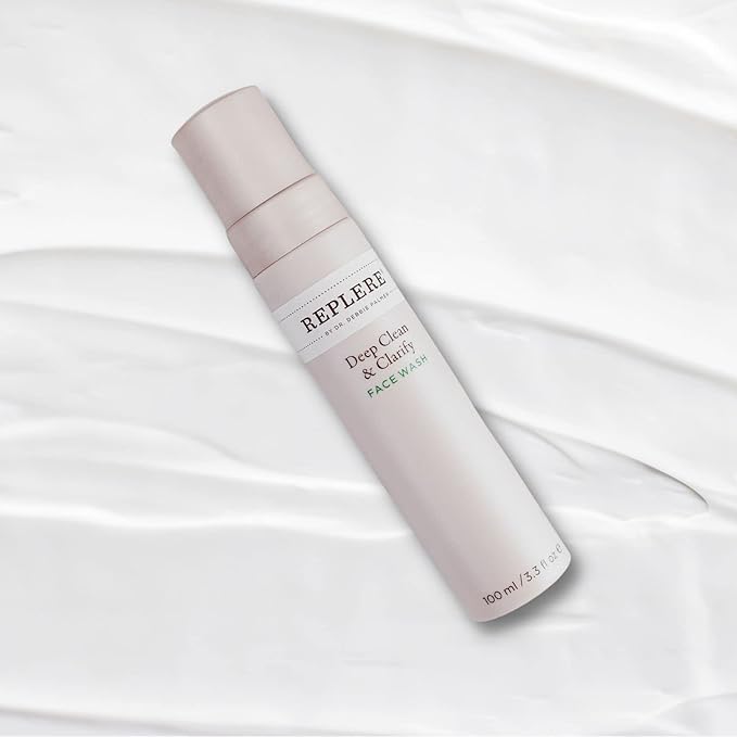 Replere Deep Clean & Clarify - All Natural Exfoliating Face Wash with Coffea Arabica, Green tea and Vitamins A & E