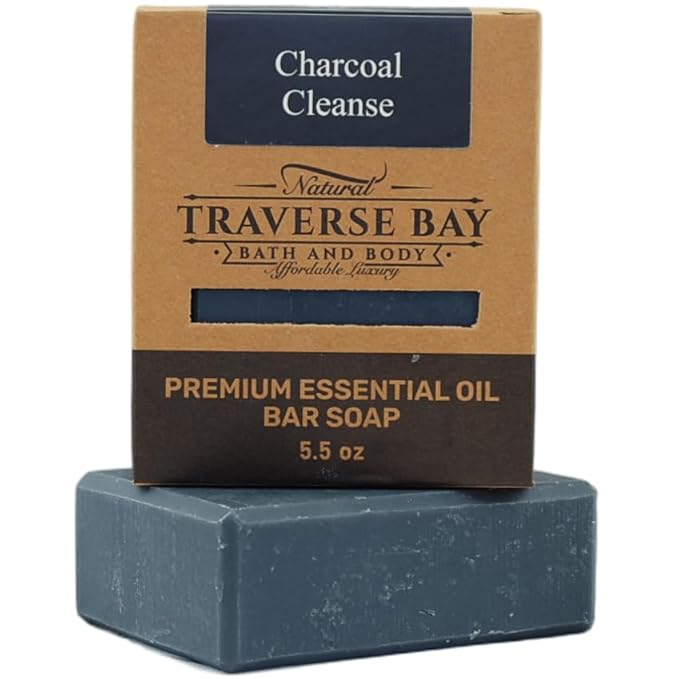 Traverse Bay Bath and Body Natural Cold Process Soap Ultimate Skin 4-Bar Variety Pack, Brown Windsor, French Lavender, Eucalyptus Mint, Bergamot Rose, 5.5 oz Each, 22+ oz Total
