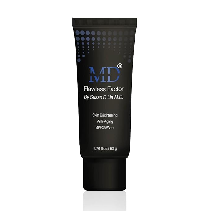 MD Flawless Factor BB Cream para cobertura, brillo de la piel y antienvejecimiento | Crema hidratante antiarrugas con protección solar | Calificación SPF 35 | Adecuado para todo tipo de piel - 1.76 Fl