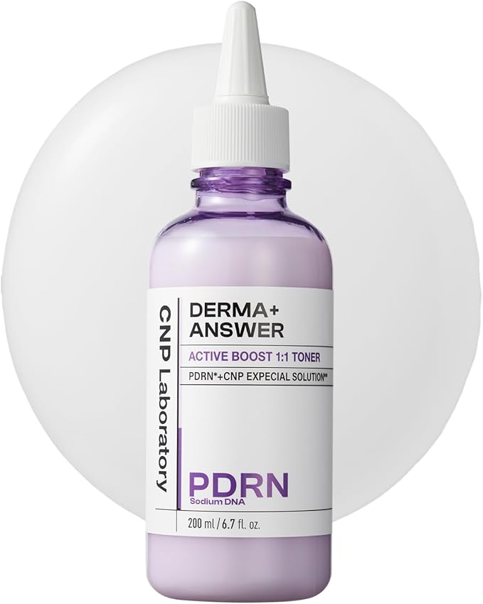 CNP PDRN Active Boost Milky Toner, Salmon DNA Toner with Niacinamide + Rice Water, for Glass Skin, Korean Skincare, 6.7 fl.oz
