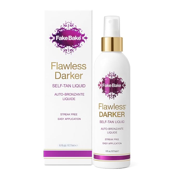 Fake Bake Flawless Darker Self-Tanning Liquid Spray with Bronzing Compact