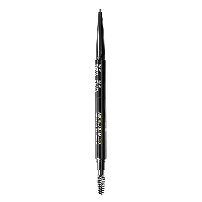 Arches and Halos 2 in 1 Defining Eyebrow Pencil and Powder - Brow Powder with Spoolie Brush - Shape and Fill for Natural Look - Espresso - 0.017 oz
