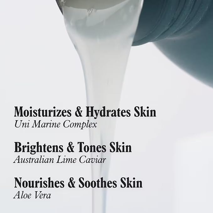 Uni Skin Shield Body Wash Refill - Hydrating Shower Gel & Moisturizing Skin Cleanser - Enriched with Organic Aloe Vera, Kakadu Plum & Australian Caviar Lime - Ocean-Safe Body Care (375 ml)