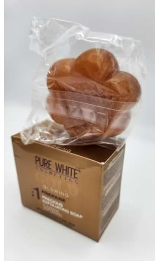 Glowing Exfoliating Soap, Premium Precious Vegetable Oil Formula, Regenerating and Softening Treatment