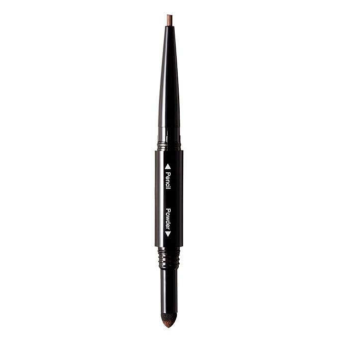 Arches and Halos 2 in 1 Defining Eyebrow Pencil and Powder - Brow Powder with Spoolie Brush - Shape and Fill for Natural Look - Auburn - 0.017 oz