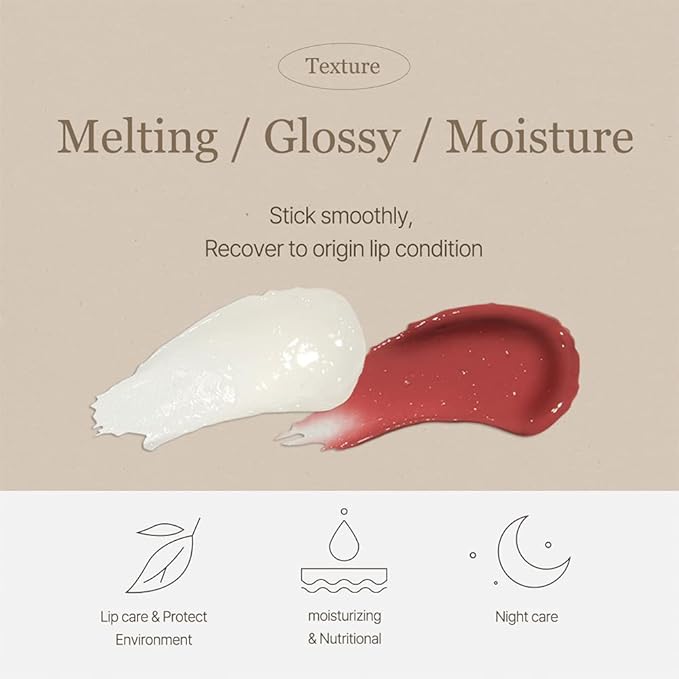 mixsoon Vegan Melting Lip Balm 0.14 oz / 4.1g (Clear)