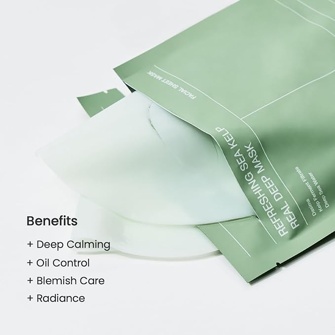 BIODANCE Clear Glow Mask Duo: Bio Collagen & Sea Kelp Real Deep Mask, Gel Face Mask Set for Glass Skin, Pluming, Calming, Korean Skincare Set, Christmas Gift Stocking Stuffers