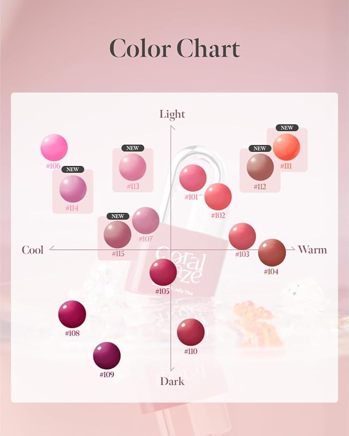 CORLAHAZE Glow Lock Jelly Tint 101 Chou 4g, Hydrating Jelly Glow Lip Stain, High-Shine, Long-Lasting Color Moisturizing Lip Enhancer with Rosehip Oil, Collectible Lock-Shaped Design, Korean Makeup