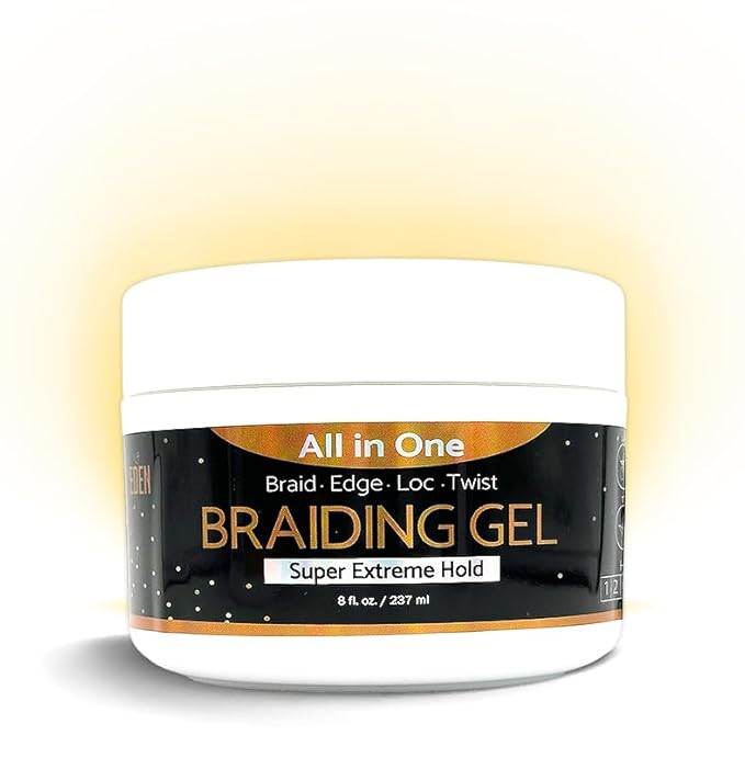 EDEN Braiding Gel (8 Fl oz) | No Flaking or Whitening