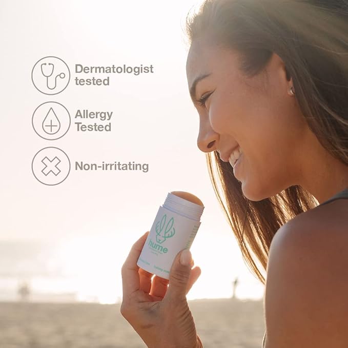 Hume Supernatural Aluminum Free Deodorant for Women & Men - Probiotic and Plant-Based, Long-Lasting Moisture Absorbing - Clean and Effective (Desert Bloom, After Rain & Wild Coral)