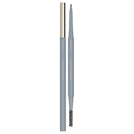 Easy Everyday™ Brow Pencil - Best Eyebrow Pencil for Women, Smudge Proof Hair-Like Strokes, 1.2mm Precision Tip with Spoolie, Vegan (Dark Brown)