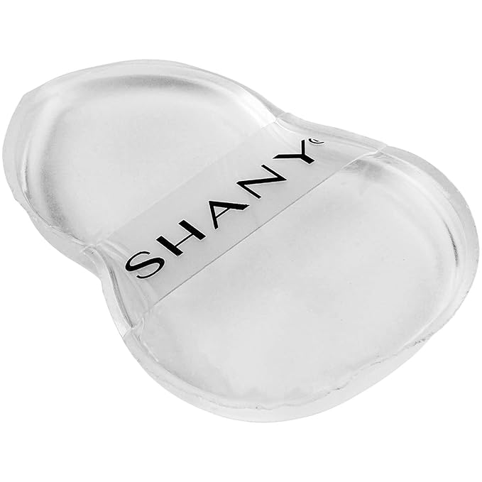 SHANY Stay Jelly Silicone Sponge - Clear & Non-Absorbent Makeup Blending Sponge for Flawless Application with Foundation - HOURGLASS (Pack of 2)