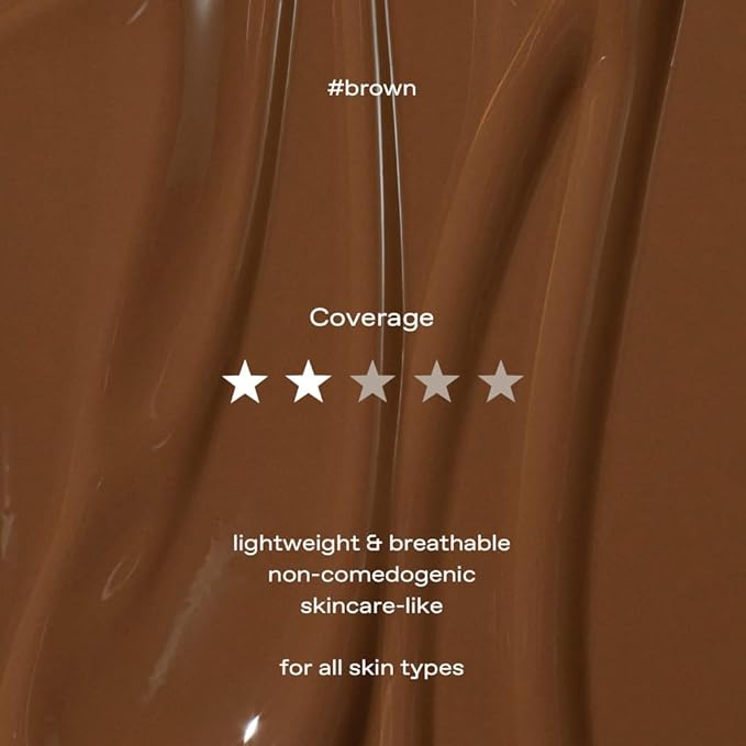glow breathable blemish balm #brown : Cruelty-Free & Artificial Fragrance-Free, Essential Oil-Free, Gluten-Free, lightweight & hydrating bb cream that feels like skincare, 1 Fl Oz