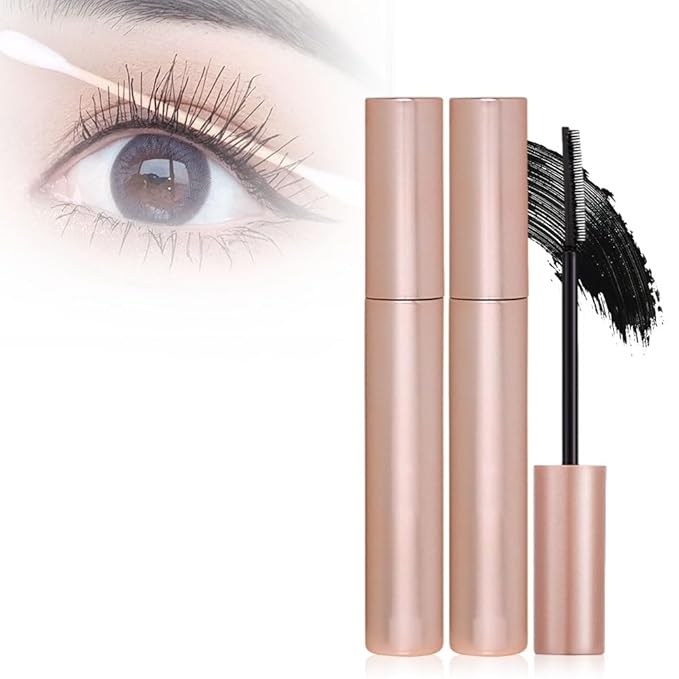 Lengthening and Curling Mascara, 2025 New Sweat-proof Volumizing Mascara for Dramatic Lashes, Mascara for All Day Wear, Smudge-resistant Eye Mascara for Oily Skin Busy Women (Black)