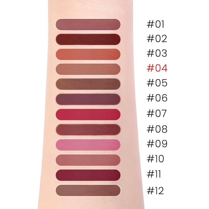 evpct Orange Nude Brown Matte Creamy Retractable Lip Liner Pencils for Women Shaping & Sculpting Lips, Long Lasting Waterproof Rich Lip Colors Liner Crayon Lipstick Pencils delineador de labios