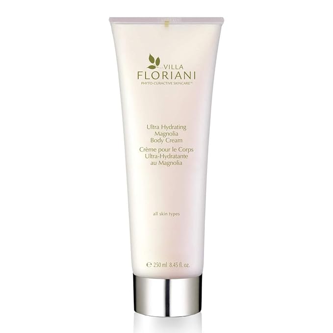 Villa Floriani Ultra Hydrating Body Cream for Dry Skin Handcrafted in Italy | Body Moisturizer for Women with Magnolia & Centella | Firming Treatment, Vegan Moisturizing Formula, Natural Ingredients
