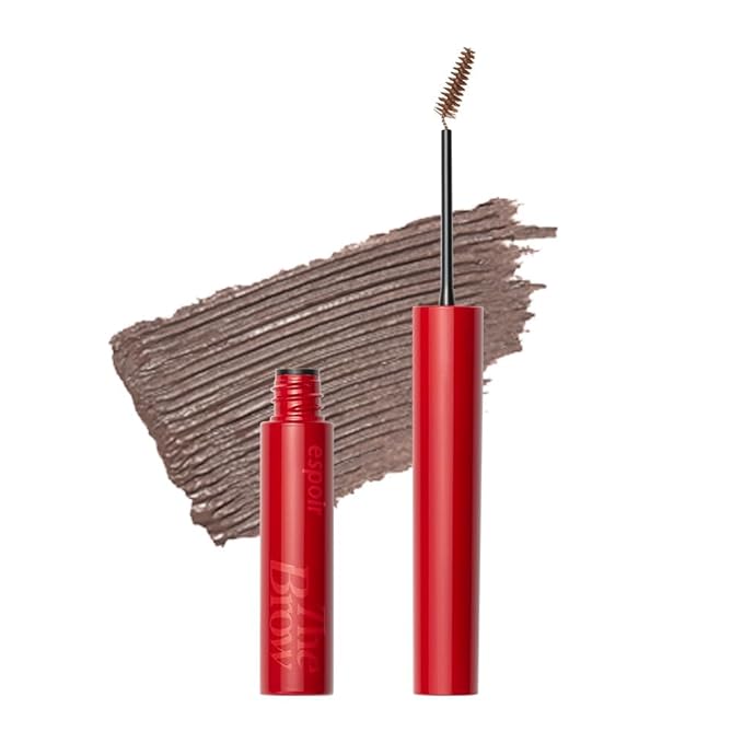 Espoir The Brow Color Fixing Cara #3 Cool Gray 0.1 fl oz | Easy Fixing without Clumping with Skinny Brush | Long Lasting Smudgeproof Eyebrow Mascara | Soft Mood Coloring Tinted Gel | Korean Eye Makeup