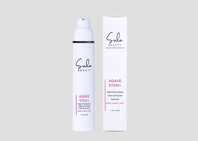 AGAVE STEM + GEL For Face – Groundbreaking Skin Care That Incorporates Agave Stem Cell Extract & Peptides – Moisturize & Eliminate Fine Lines and Wrinkles – 1.7 Fl Oz