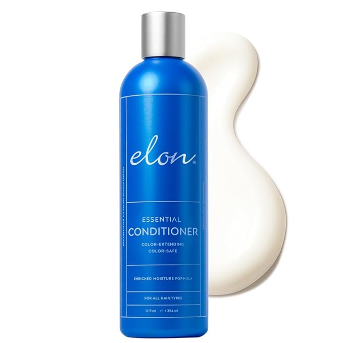 Elon Essential Conditioner for Women - Moisturizing Conditioner for Dry Hair, Nourish Damaged Hair, Protects Against UV Color Extending Moisture - Sulfate Free & Paraben Free (12 oz)
