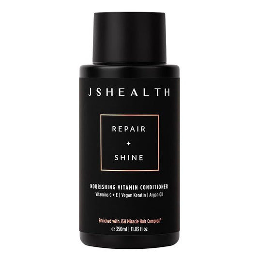 JSHealth Nourishing Conditioner - Vitamin-Enriched Deep Treatment for Dry, Colored Hair - With Keratin, Argan Oil, and Vitamins C & E | Sulfate-Free, Vegan, 350ml