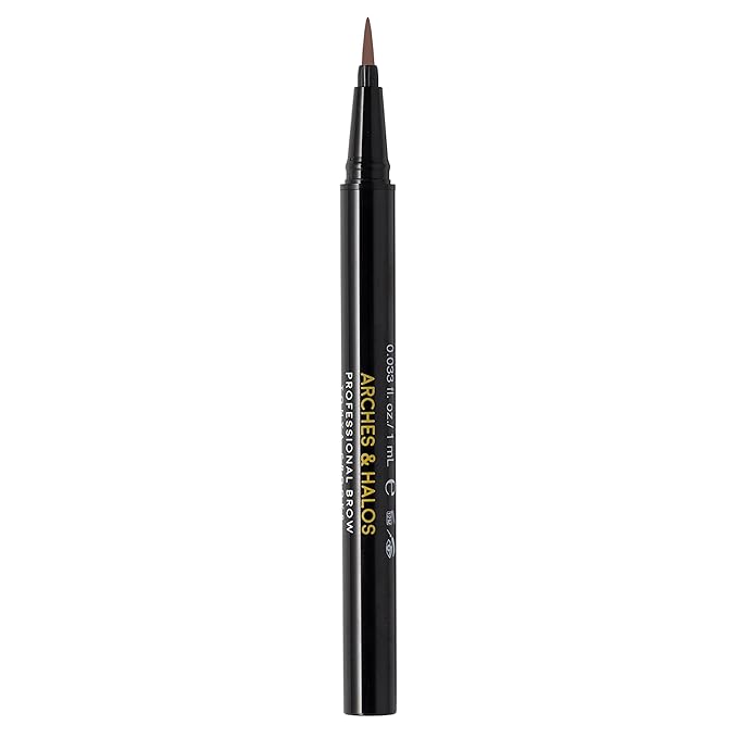 Arches & Halos Microblading Brow Shaping Pen - Fuller, More Defined Brow - Long-lasting, Smudge Resistant, Rich Color - Vegan and Cruelty Free Makeup - Espresso - 0.033 fl oz