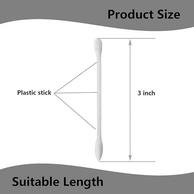 900pcs Precision Cotton Swabs,Cosmetic Makeup Applicators,Multi-Purpose Dual Tips Applicators with Pointed and Flattened Tip