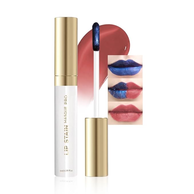 Matte Lip Stain Wipe Off Masque - Peel Off Lip Stain Tattoo,Lip Gloss for All Skin Types, Peel Off Lip Liner Stain Tattoo Long-Lasting Proof Waterproof Smudge(6#Dusty rose)