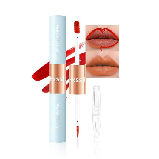 Matte Lip Stain Peel Off Lip line Tattoo, Peel-off Lip Stain Masque - All Day Peel Off Lip Tint，Long Lasting Waterproof Transfer-proof Lip Mask Lip Color Peel Off Lip Gloss,Stay Lip Makeup 03#