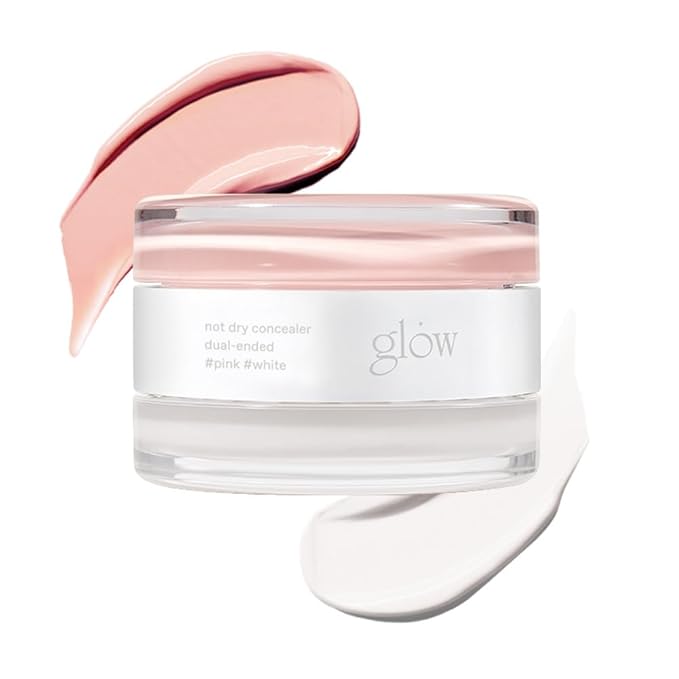 not dry concealer #pink #white : Vegan-Free, hypoallergenic, premium dual-ended concealer, expertly crafted to flawlessly cover pigmentation, 0.4 Oz