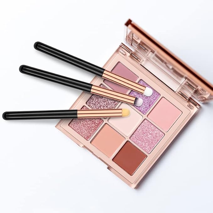 Eye Makeup Brush Set Round 6Pcs Professional Concealer Eyeshadow Brush Can Blending Brushes for Card Making