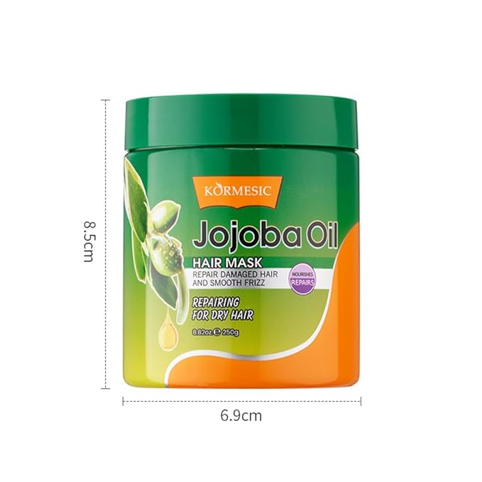 Jojoba Oil Moisturizing Hair Mask for Women, Deep Conditioning Gloss Hair Treatment for Repair Dry Damaged Hair, Hydrating Hair Mask for Frizzy Control