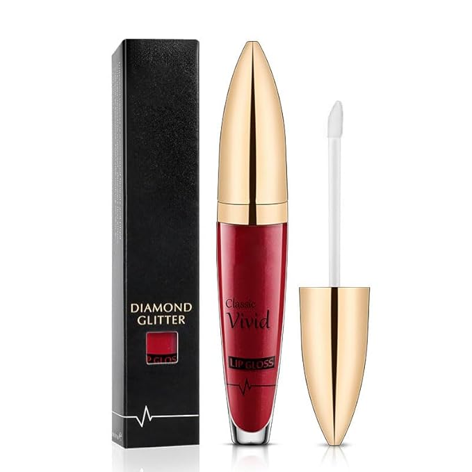 Classic Vivid Glitter Liquid Lipstick Set - 3PCS Diamond Shiny Waterproof Metallic Lip Gloss