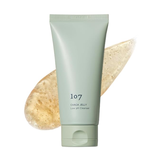 107 Gentle Gel Cleanser, Low pH, Non-Stripping Cleanser for Sensitive Skin, Enriched with Antioxidant & Calming Ingredients, Korean Beauty (4.0 fl oz)