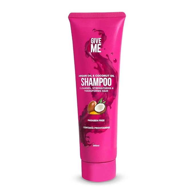 Give Me Cosmetics, Shampoo, Cleanses, Nourishes & Strengthens, Reducing Hair Loss and Brittleness with Argan, Coconut, and Macadamia Oil, plus Betaine Provitamins B5, Paraben Free