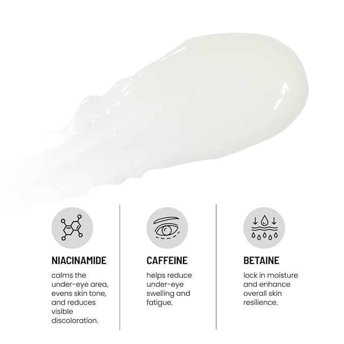 Korean Anti-Aging Eye Cream - Smooths Wrinkles, Firms and Hydrates - With Ceramides and Caffeine - Reduces Fine Lines and Puffiness - Fast-Absorbing, Invisible Under Makeup - 15ml