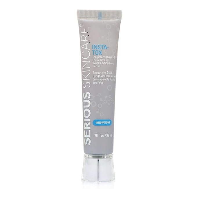 INSTA-TOX Facial Firming Wrinkle Smoothing Serum & Reverse Lift Firming Eye Cream Set - Tightener for Lines, Deep Wrinkles and Pores - Temporary Lift for Face and Eyes - Serious Skincare