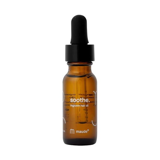 Maude Soothe - Ingrown Hair Treatment & After Shave Oil - Post Shave Skin Care for Legs, Underarms & Sensitive Areas - Safe for Sensitive Skin & Dermatologist Approved (0.5 oz)