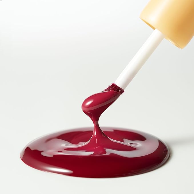 Laka Fruity Glam Lip Tint Mini, Glowing Lip Stain with Wide Color Spectrum, Hydrating & Lightweight Texture, Long-Lasting Bold Stain, Non-Sticky, Vegan, K-Beauty (115 Envy)