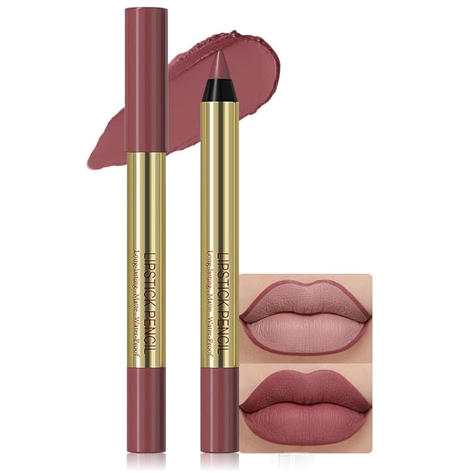Matte Lip Liner – Sharpenable, Professional Waterproof & Smudge-Proof, Velvet Matte, Long-Lasting Color Lock, Daily Wear, Ideal for Bold & Chic Makeup Looks, Maroon (Shade 03)