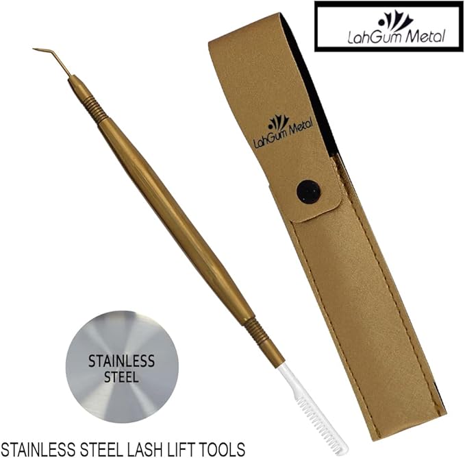 Separation Eye lash Separator Tool Pro Lash Lift Tools and Tint Kit Professional Lifting - Lashes Separater Perm Extension Separating Comb Tinting Lifter Eyelashes Seperator Supplies Silver Steel