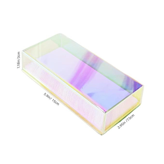Eyelash Grafting Pallet with Cover, Dust-proof Acrylic Lash Tile holder, Eyelash Extensions Storage Gasket Pads (Dazzling S)