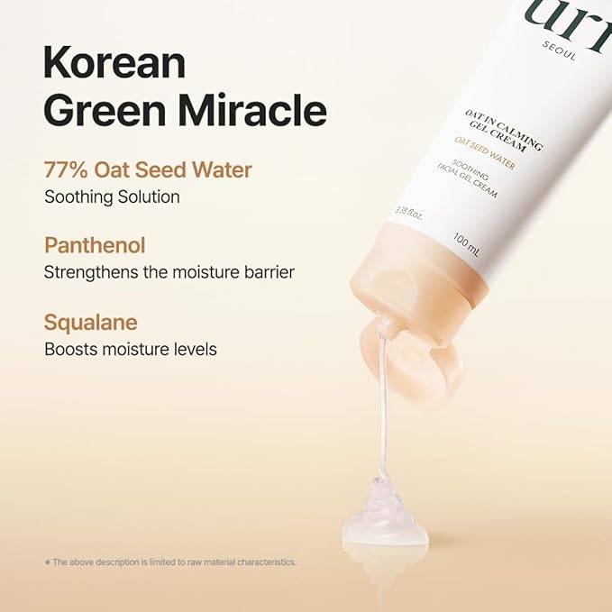 PURITO Oat In Calming Gel Cream | Soothing solution for Sensitive Skin | Lightweight, Non-Comedogenic, Fragrance-Free, Vegan & Cruelty-free | Korean Skincare, 100mL 3.38 fl.oz